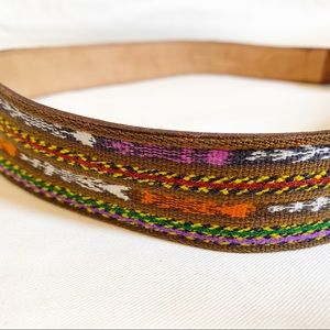 🌻 Teysha handwoven leather belt navaho desert